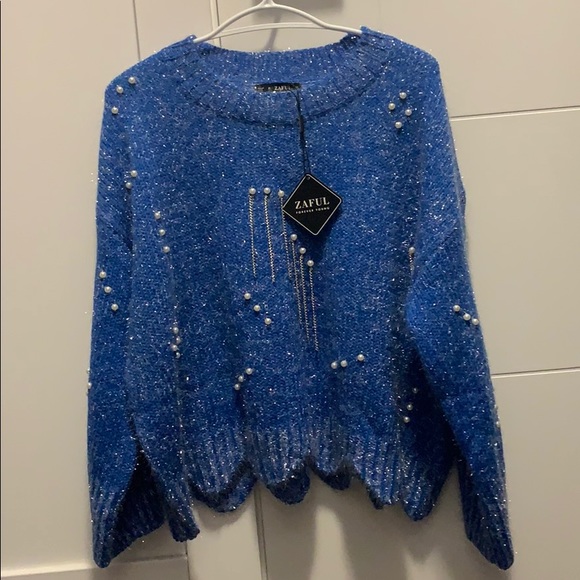 Zaful sparkly pearl sweater - Picture 1 of 1